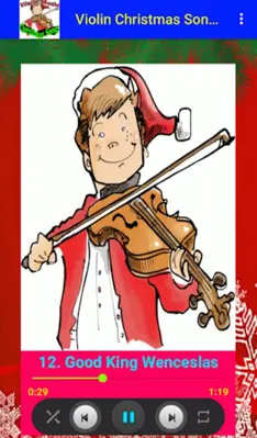 Violin Music of Christmas Song android App screenshot 1