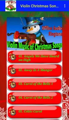 Violin Music of Christmas Song android App screenshot 2